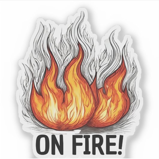 Feuer! Wasserfest Aufkleber (Vorderseite)