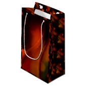 Feuer-Welle Kleine Geschenktüte (Vorderseite Schrägansicht)