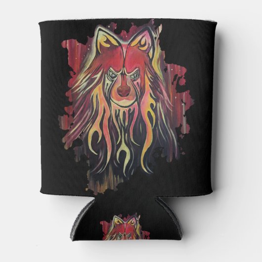 Feuer Wolf Dosenkühler (Vorderseite)