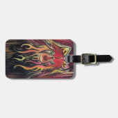 Feuer Wolf Gepäckanhänger (Vorderseite horizontal)
