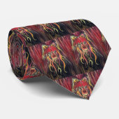 Feuer Wolf Krawatte (Gerollt)