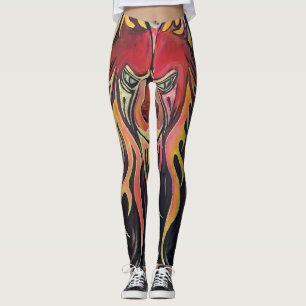 Feuer Wolf Leggings