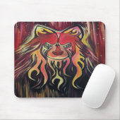 Feuer Wolf Mousepad (Mit Mouse)