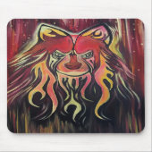 Feuer Wolf Mousepad (Vorne)