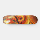 Feuer-Wolf Skatebord Skateboard (Horizontal)