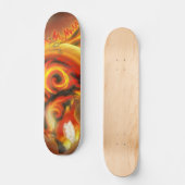 Feuer-Wolf Skatebord Skateboard (Vorderseite)