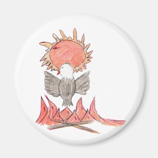 Feueradler Magnet (Vorne)