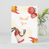Feueralarm Geburtstag Danke Karte (Stehend Vorderseite)