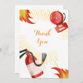 Feueralarm Geburtstag Danke Karte (Vorne/Hinten)