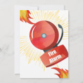 Feueralarm Geburtstagskarte (Rückseite)