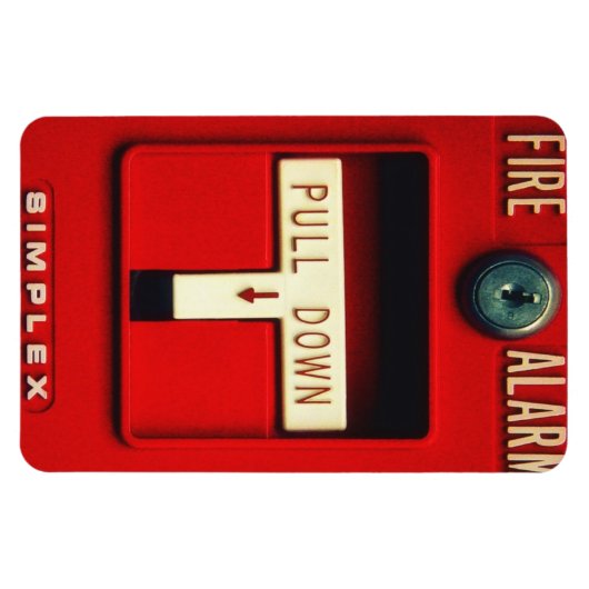 Feueralarm Magnet (Horizontal)