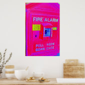 Feueralarm Poster (Küche)