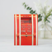 Feueralarm Postkarte (Stehend Vorderseite)