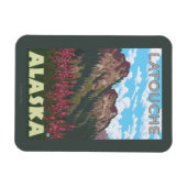 Feueralgen und -gebirge - Latouche, Alaska Magnet (Horizontal)