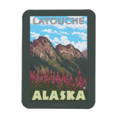 Feueralgen und -gebirge - Latouche, Alaska Magnet (Vertikal)