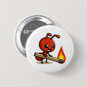 Feuerameise Button (Vorne & Hinten)