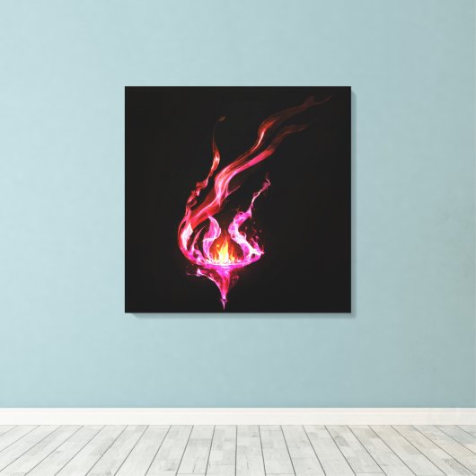 Feueranzeige Leinwanddruck (Insitu (Holzboden))