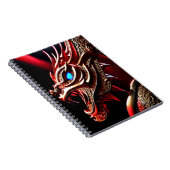 Feueratmende Drachen Rot- und Goldwaage Notizblock (Rechte Seite)
