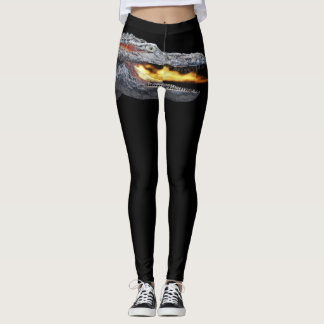 Feueratmender Alligator Leggings