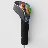 Feueratmender Drache Personalisiert Golf Headcover (angewinkelt)