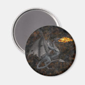 Feueratmendrache Magnet (Vorderseite/Rückseite)
