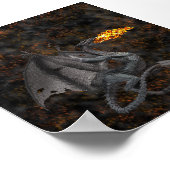 Feueratmendrache Poster (Ecke)