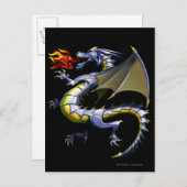 Feueratmendrache Postkarte (Vorne/Hinten)