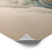 Feueratmendrache rot-weiß poster (Ecke)