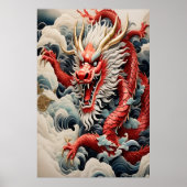 Feueratmendrache rot-weiß poster (Vorne)