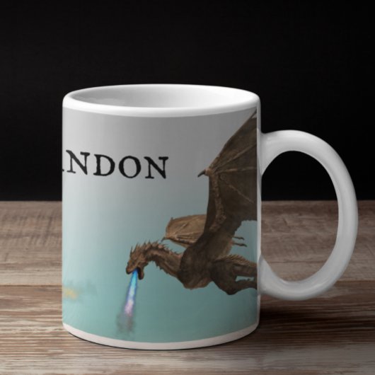 Feueratmendrache Wyvern Personalisiert Kaffeetasse