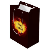 Feueratmung Dragon Medium Geschenktasche Mittlere Geschenktüte (Vorderseite Schrägansicht)