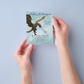 Feueratmung Dragon Wyvern Birthday Budget Flyer (Gruppe)