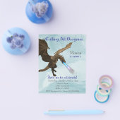 Feueratmung Dragon Wyvern Birthday Budget Flyer (Einzeln)