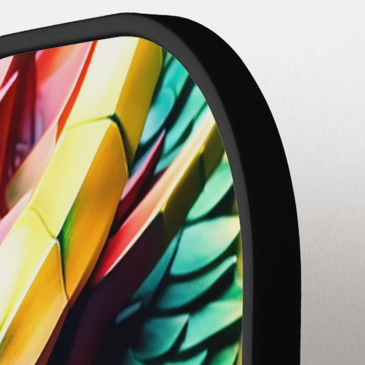 Feueratmungsdrache grün und rot pickleball schläger (Linke Seite)