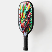 Feueratmungsdrache grün und rot pickleball schläger (Links)