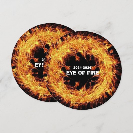 Feuerauge Einladung (Vorne/Hinten)