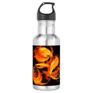 Feuerball Abstrakt Art Flasche Trinkflasche