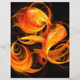 Feuerball Abstrakt Art Letterhead