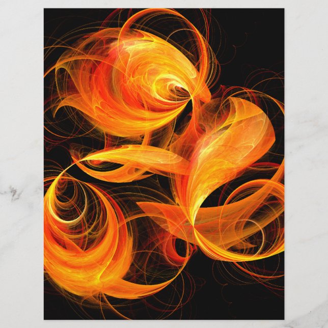 Feuerball Abstrakt Art Letterhead (Vorderseite)