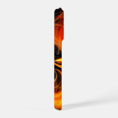 Feuerball-Abstrakte Kunst iPhone Hülle (Rechte Seite)