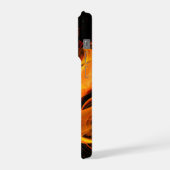 Feuerball-Abstrakte Kunst iPhone Hülle (Linke Seite)