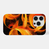 Feuerball-Abstrakte Kunst iPhone Hülle (Rückseite (Horizontal))