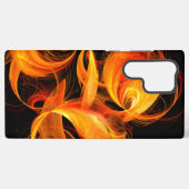 Feuerball-Abstrakte Kunst Samsung Galaxy Hülle (Rückseite (Horizontal))