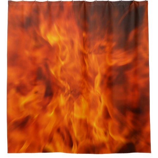 Feuerball Duschvorhang (Vorderseite)