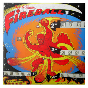 Feuerball Flipper Fliese