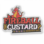 Feuerball oder Creme? | Dungeon Crawler Carl Aufkleber (Vorderseite)