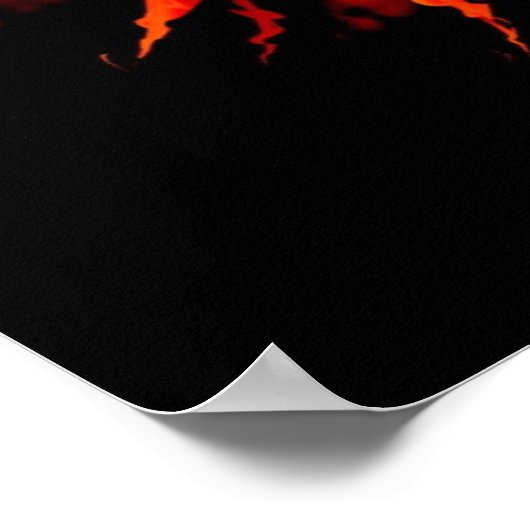 Feuerball Poster (Ecke)