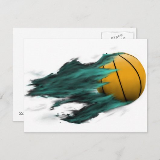 Feuerball-Postkarte Postkarte (Vorne/Hinten)