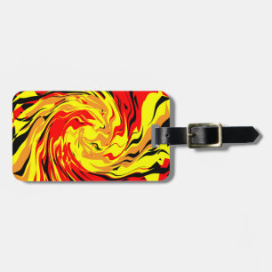 Feuerball Spirale Gepäckanhänger