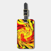 Feuerball Spirale Gepäckanhänger (Vorderseite vertikal)